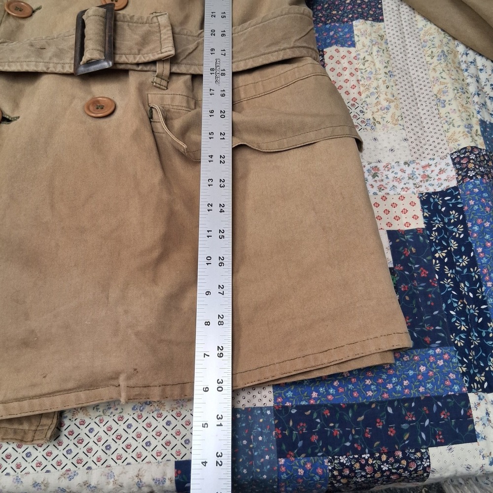 True Vintage 1940 WWII US Army M1938 Mackinaw Jeep Coat With Belt Wool Lined - Picture 12 of 16
